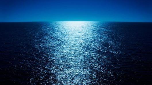 "Moonlight reflecting across the ocean" (Wallpaper)